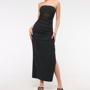 Abercrombie Sheer Draped Maxi, Medium Tall